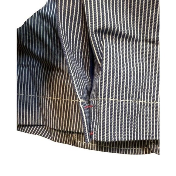 Mini Boden Jacket Boys Size 11/12 Large Blazer Striped Lined Preppy Blue/White - Picture 7 of 9